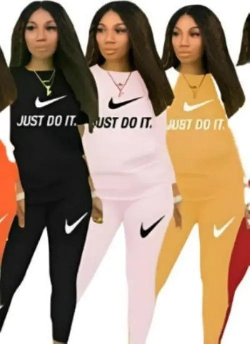 Two Piece Crew Neck Legging Outfits